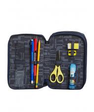 INVICTA Astuccio 3 zip Kit con tutto per la scuola! gridshadesblue - Astucci e Accessori - 4