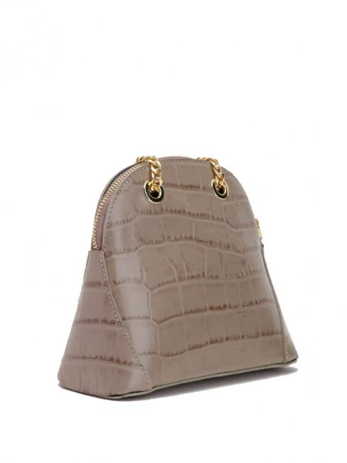 TIC-TAC MIni bag a tracolla in pelle stampa cocco talpa - Borse Donna