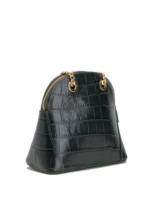 TIC-TAC MIni bag a tracolla in pelle stampa cocco verde - Borse Donna