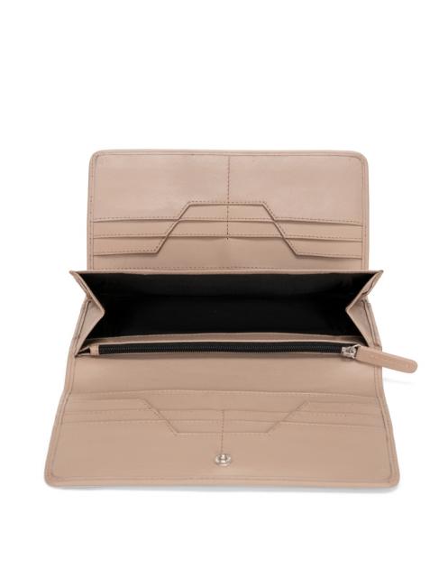 BASIC Portafoglio grande in pelle con pattina fango - Portafogli Donna