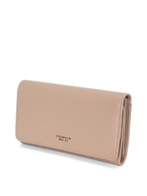BASIC Portafoglio grande in pelle con pattina fango - Portafogli Donna