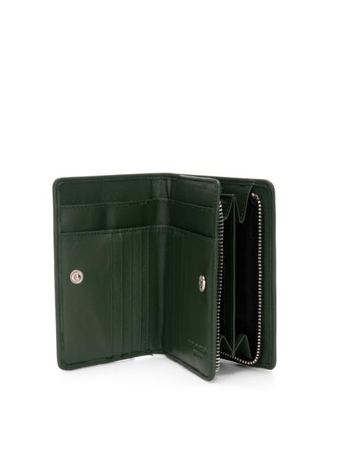 BASIC Portafoglio medio in pelle verde - Portafogli Donna