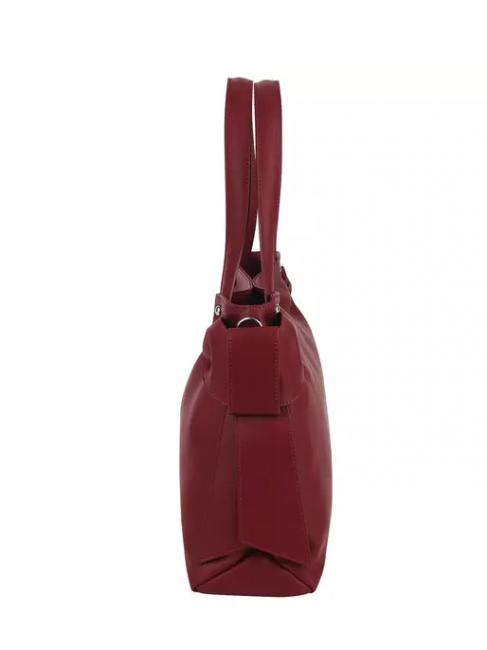 SOTTOBOSCO Borsa spalla in pelle con tracolla rossoscuro - Borse Donna