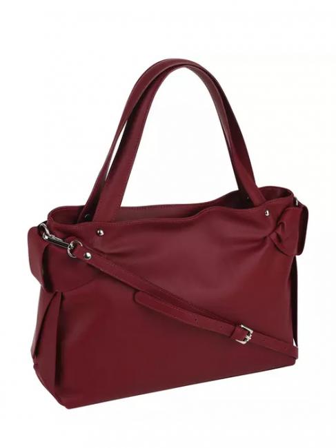 SOTTOBOSCO Borsa spalla in pelle con tracolla rossoscuro - Borse Donna