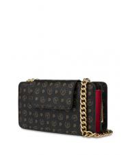 POLLINI HERITAGE CLASSIC Clutch con tracollina nero lacca - Borse Donna - 2