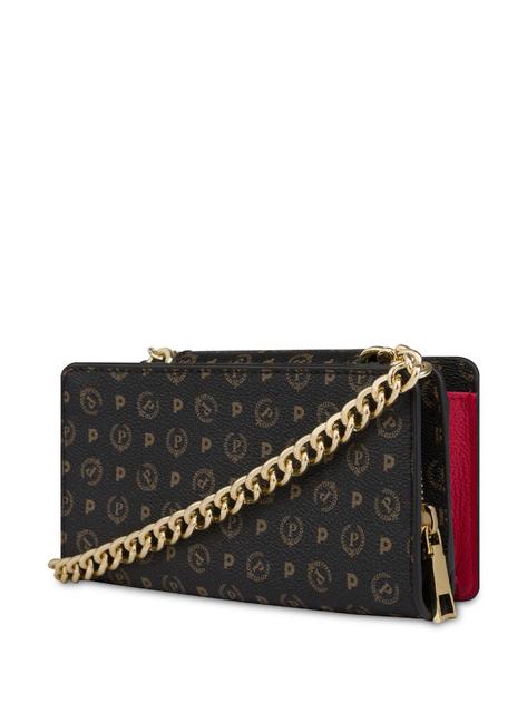 HERITAGE CLASSIC Clutch con tracollina nero lacca - Borse Donna
