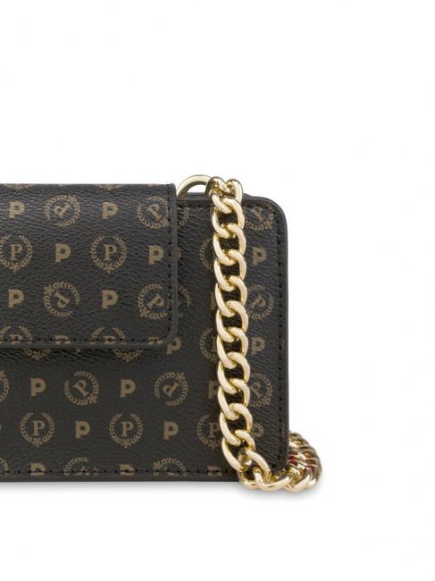 HERITAGE CLASSIC Clutch con tracollina nero lacca - Borse Donna