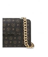 POLLINI HERITAGE CLASSIC Clutch con tracollina nero lacca - Borse Donna - 4