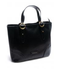 THE BRIDGE MATILDE Shopping bag in pelle Nero Oro - Borse Donna - 2