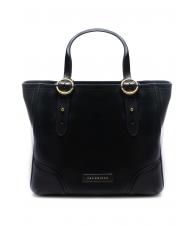 THE BRIDGE MATILDE Shopping bag in pelle Nero Oro - Borse Donna - 4