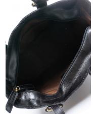 THE BRIDGE MATILDE Shopping bag in pelle Nero Oro - Borse Donna - 5