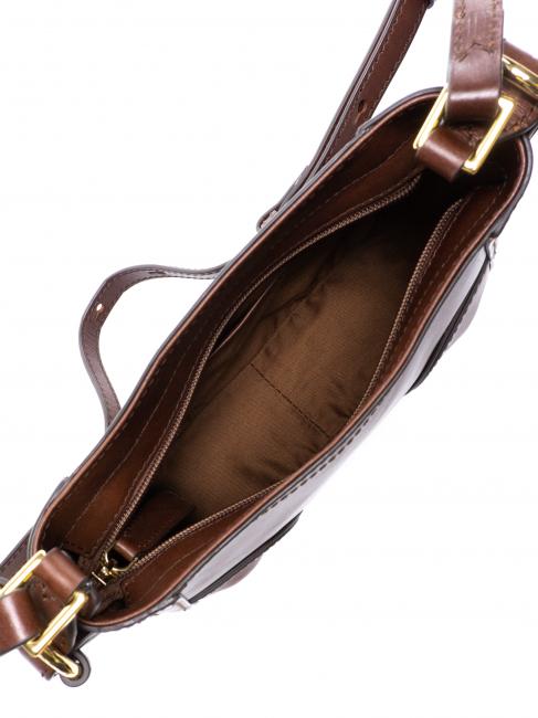 MATILDE Mini bag a tracolla in pelle MARRONE - Borse Donna