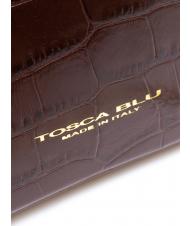 TOSCA BLU TIC-TAC MIni bag a tracolla in pelle stampa cocco MARRONE - Borse Donna - 3