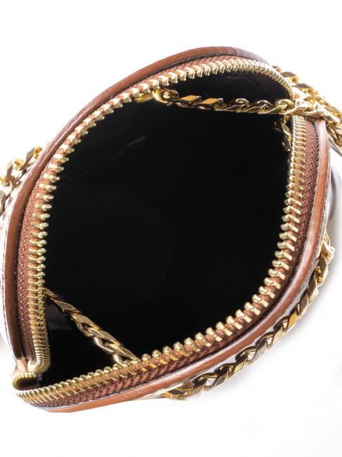 TIC-TAC MIni bag a tracolla in pelle stampa cocco MARRONE - Borse Donna