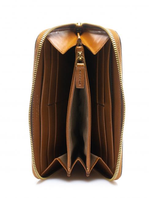 PANZANI Portafoglio in pelle cognac scuro abb. oro - Portafogli Donna