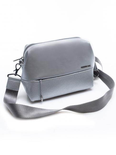 ATHENA MIni bag in pelle con tracolla SILVER - Borse Donna