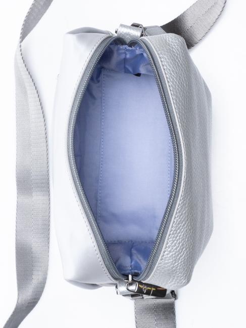 ATHENA MIni bag in pelle con tracolla SILVER - Borse Donna