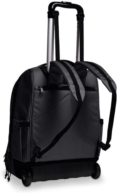NEW WAY NEW BUMP Plain Zaino Trolley 2 in 1 Nero - Zaini con carrello