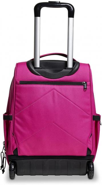 NEW WAY NEW BUMP Plain Zaino Trolley 2 in 1 festival fuchsia - Zaini con carrello