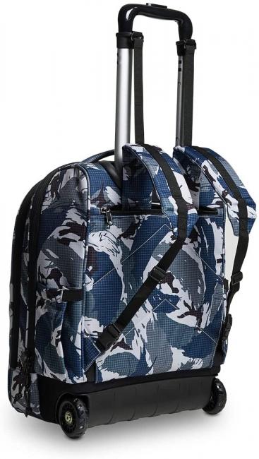 NEW WAY NEW BUMP Fantasy Zaino Trolley 2 in 1 military camo blue - Zaini con carrello