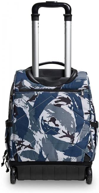 NEW WAY NEW BUMP Fantasy Zaino Trolley 2 in 1 military camo blue - Zaini con carrello