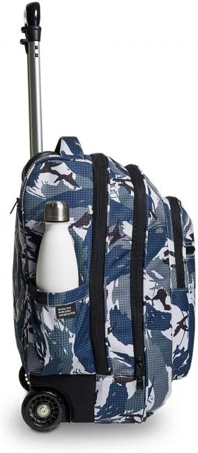 NEW WAY NEW BUMP Fantasy Zaino Trolley 2 in 1 military camo blue - Zaini con carrello
