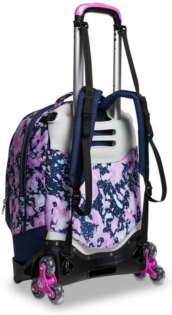 DRAWINGPIN GIRL JACK Zaino con carrello sganciabile, ruote triple  bluedeep - Zaini con carrello