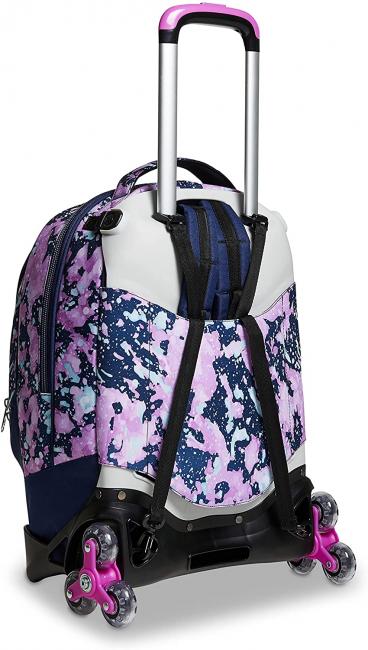 DRAWINGPIN GIRL JACK Zaino con carrello sganciabile, ruote triple  bluedeep - Zaini con carrello