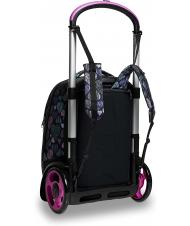 SEVEN 7.1 TYRE Patchyheart Girl Zaino Trolley Sganciabile Nero - Zaini con carrello - 5