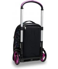 SEVEN 7.1 TYRE Patchyheart Girl Zaino Trolley Sganciabile Nero - Zaini con carrello - 6