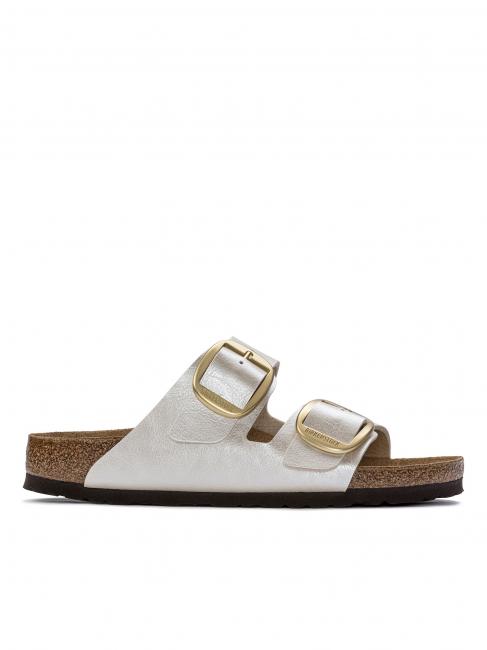 ARIZONA BIG BUCKLE Sandalo ciabatta graceful pearl white - Scarpe Donna