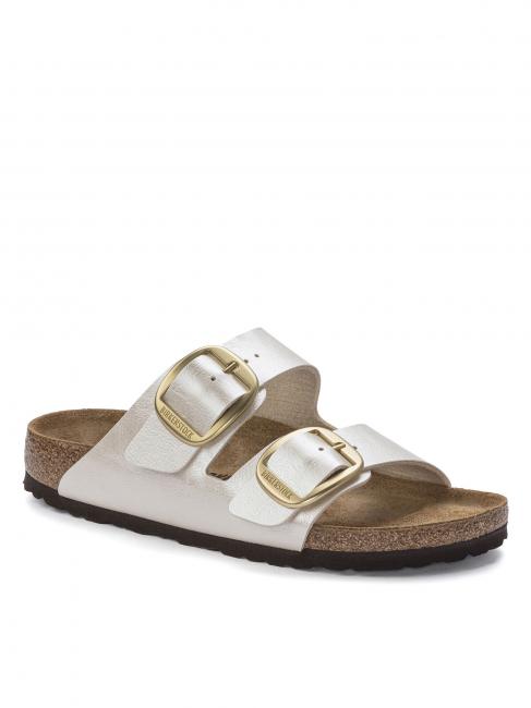 ARIZONA BIG BUCKLE Sandalo ciabatta graceful pearl white - Scarpe Donna