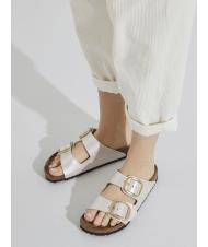 BIRKENSTOCK ARIZONA BIG BUCKLE Sandalo ciabatta graceful pearl white - Scarpe Donna - 7