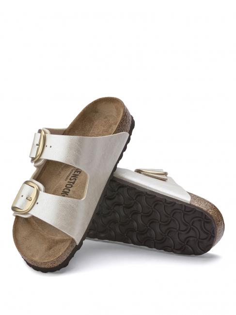 ARIZONA BIG BUCKLE Sandalo ciabatta graceful pearl white - Scarpe Donna