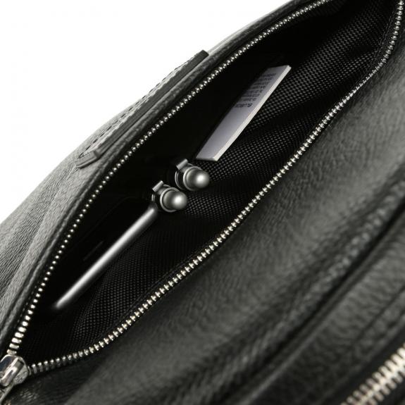 VERMONT Zaino porta PC 13", in pelle nero - Zaini da lavoro porta PC