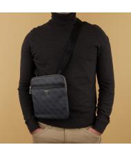 GUESS VEZZOLA Smart Borsello piatto NERO - Tracolle Uomo - 5