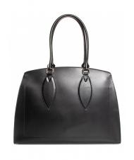 FURLA DORIS L Borsa tote in vitello avion soft double Nero - Borse Donna - 2