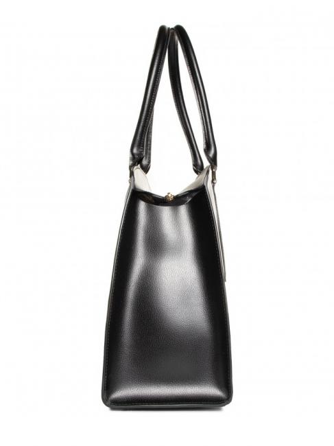 DORIS L Borsa tote in vitello avion soft double Nero - Borse Donna
