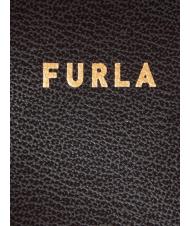 FURLA DORIS L Borsa tote in vitello avion soft double Nero - Borse Donna - 4