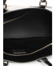 FURLA DORIS L Borsa tote in vitello avion soft double Nero - Borse Donna - 5