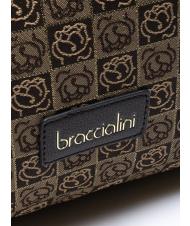 BRACCIALINI MONOGRAM Borsa bauletto in tessuto jacquard classic - Borse Donna - 3