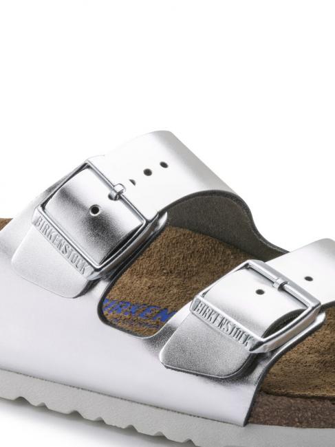 ARIZONA Sandalo ciabatta in pelle metallic silver - Scarpe Donna