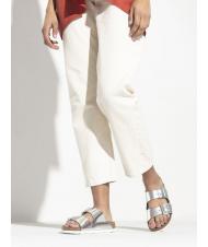 BIRKENSTOCK ARIZONA Sandalo ciabatta in pelle metallic silver - Scarpe Donna - 8