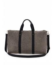 BORBONESE ECO LINE  Borsone medio con tracolla OP/NATURALE/NERO - Borsoni - 4