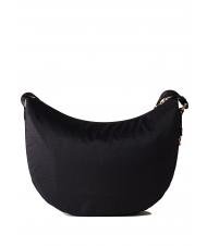 BORBONESE LUNA BAG MIDDLE ECO LINE Sacca a tracolla dark black - Borse Donna - 4