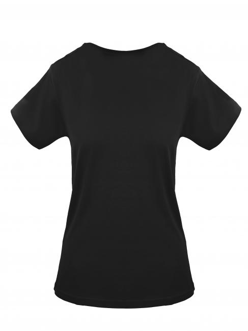 BICOLOR LOGO T-shirt in cotone nero - T-shirt e Top Donna