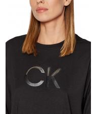 CALVIN KLEIN MESH LOGO T-shirt relaxed fit Ck Black - T-shirt e Top Donna - 3