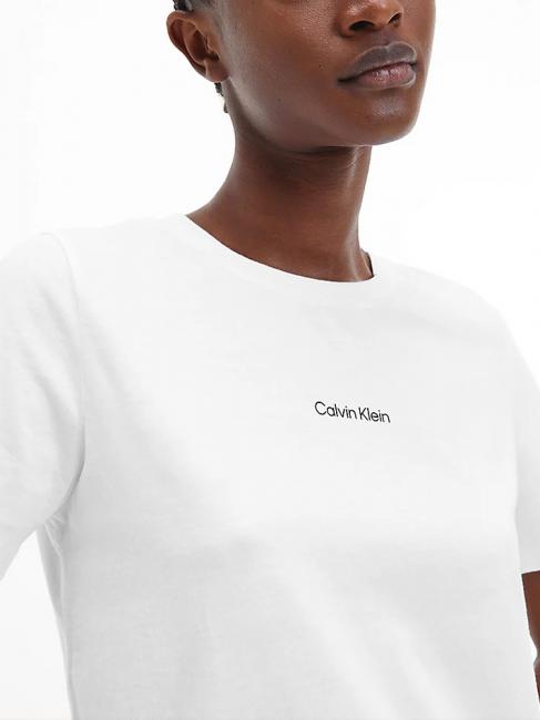 MICRO LOGO T-shirt in cotone, regular fit Bright White - T-shirt e Top Donna