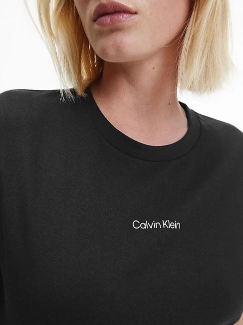 MICRO LOGO T-shirt in cotone, regular fit Ck Black - T-shirt e Top Donna
