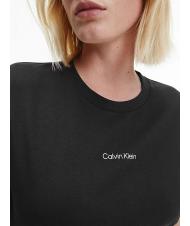CALVIN KLEIN MICRO LOGO T-shirt in cotone, regular fit Ck Black - T-shirt e Top Donna - 3